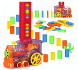 Automatic Domino Brick Laying Toy Train Domino Train Toy Set with 60 PCS Domino Blocks toy for kids Stacking Toys For Kids