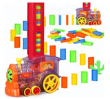 Automatic Domino Brick Laying Toy Train Domino Train Toy Set with 60 PCS Domino Blocks toy for kids Stacking Toys For Kids