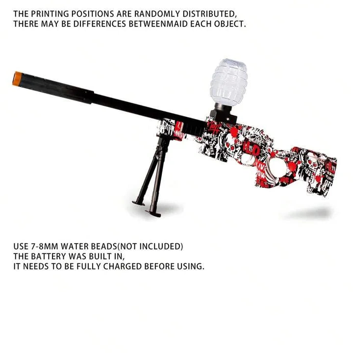 AWM Electric Gel Ball Blaster, High Speed Automatic Splatter Ball Blaster