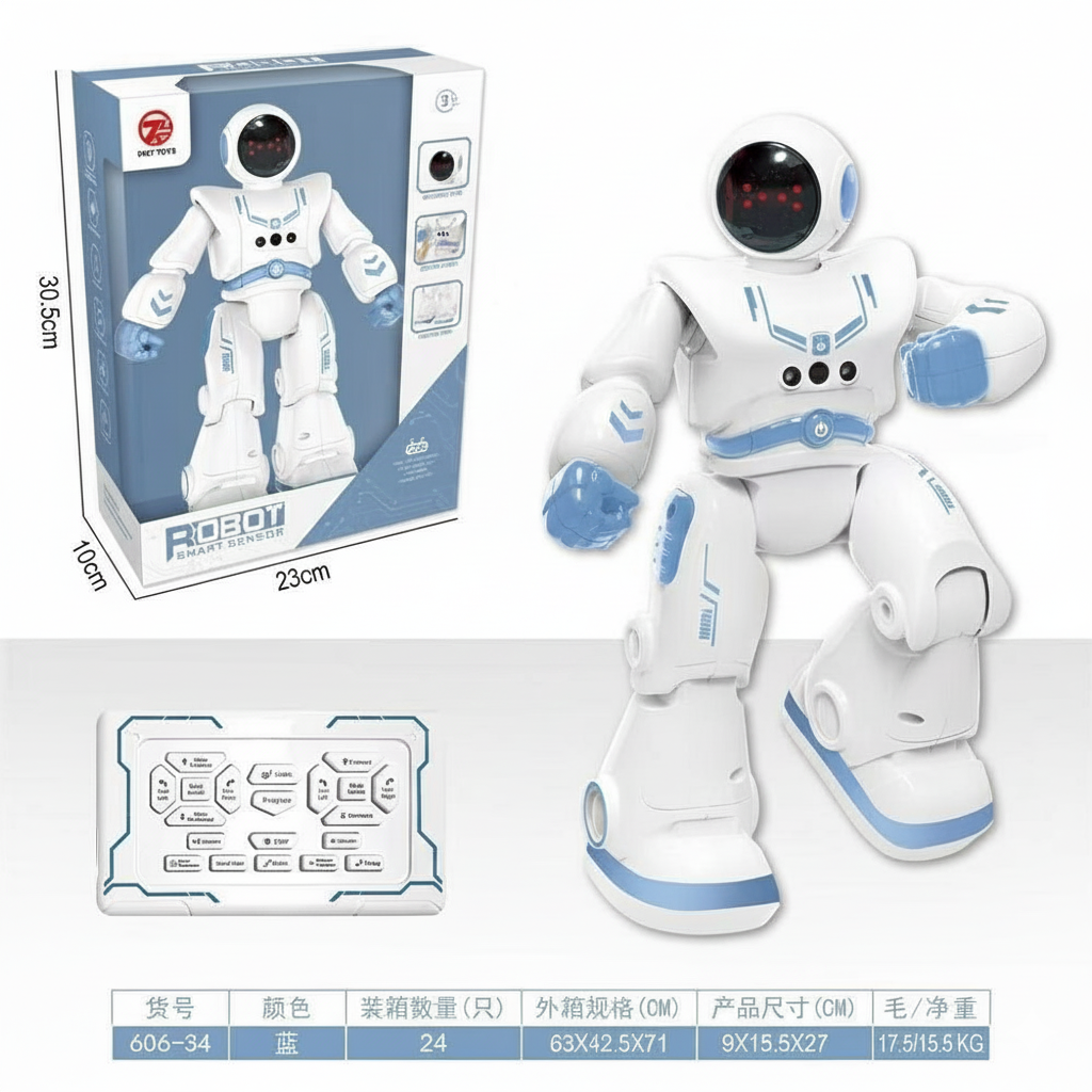 RC Robot Toy for Kids, Astronaut Robot Smart Programmable Remote Control Robots with Gesture Sensing Control, Intelligent Robot Toy for Kid 3-8 Year Boys Girls with Interactive Walking Singing Dancing