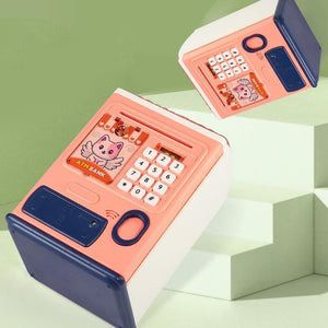 Electronic Bank Safe Box Money Boxes For Children Digital Coins Cash Saving Safe Deposit Mini ATM Machine Kids Boys Girls Toy