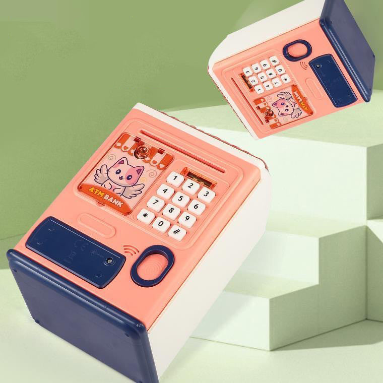 Electronic Bank Safe Box Money Boxes For Children Digital Coins Cash Saving Safe Deposit Mini ATM Machine Kids Boys Girls Toy
