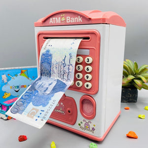 Electronic Bank Safe Box Money Boxes For Children Digital Coins Cash Saving Safe Deposit Mini ATM Machine Kids Boys Girls Toy