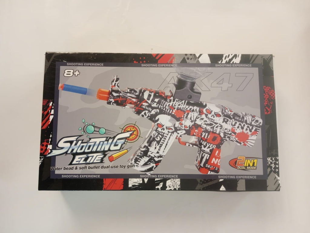 Electric Gel Ball Blaster Gun AK47 Splatter Blasters Automatic, Ball Blaster for Splat Gun Automatic Outdoor Activities-Boys and Girls Fighting Shooting Team Game