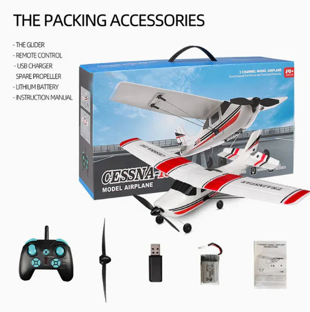 2.4GHz RC Thermocol Cessna 182 Airplane