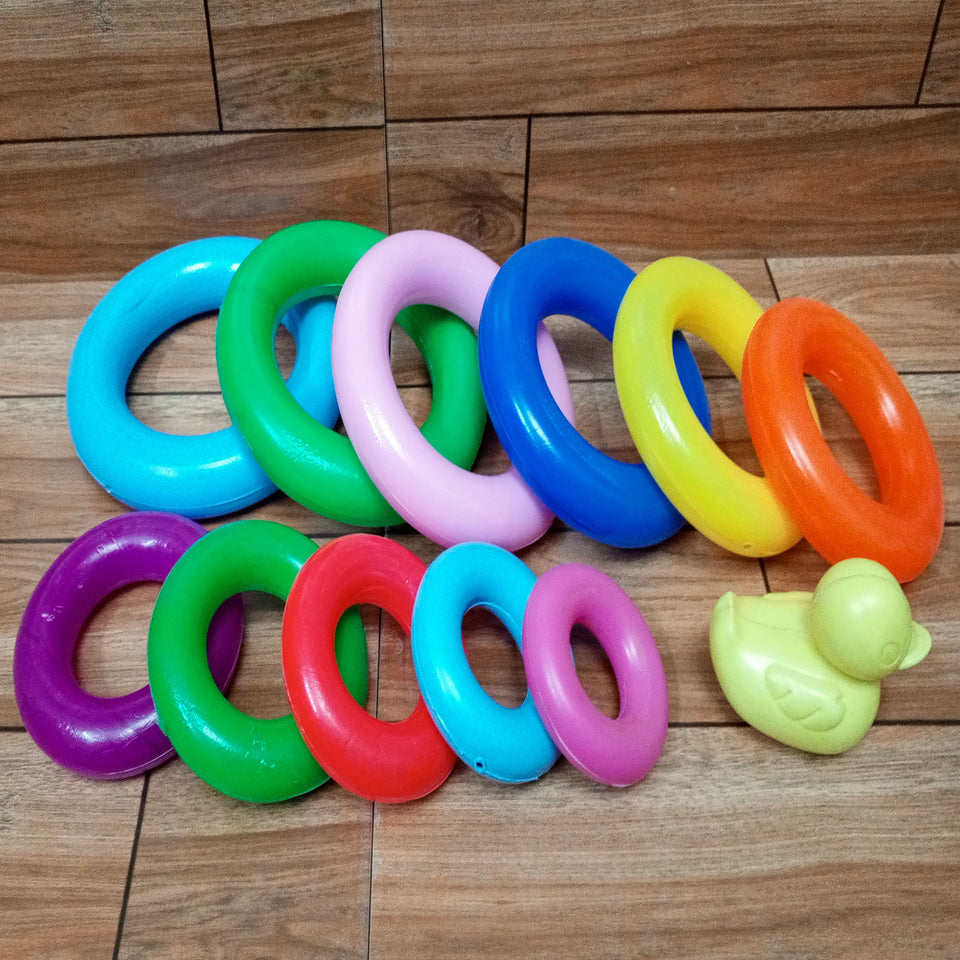 Rainbow Ring Tower Kids Ring Game Educational Toy