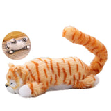 Funny Simulation Touch to Roll Electric Cat Roll Plush Animals Cats Toys Kid
