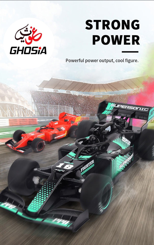 RC Spray Runner Car with Sounds Lights and Smoke-Remote Control Car for Kids