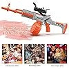 Gel Ball Blaster Gun M762 Automatic Gun with Telescope Electric Rifle Dry Bullet Gun for Adults
