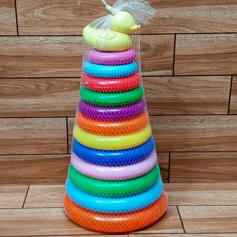 Rainbow Ring Tower Kids Ring Game Educational Toy