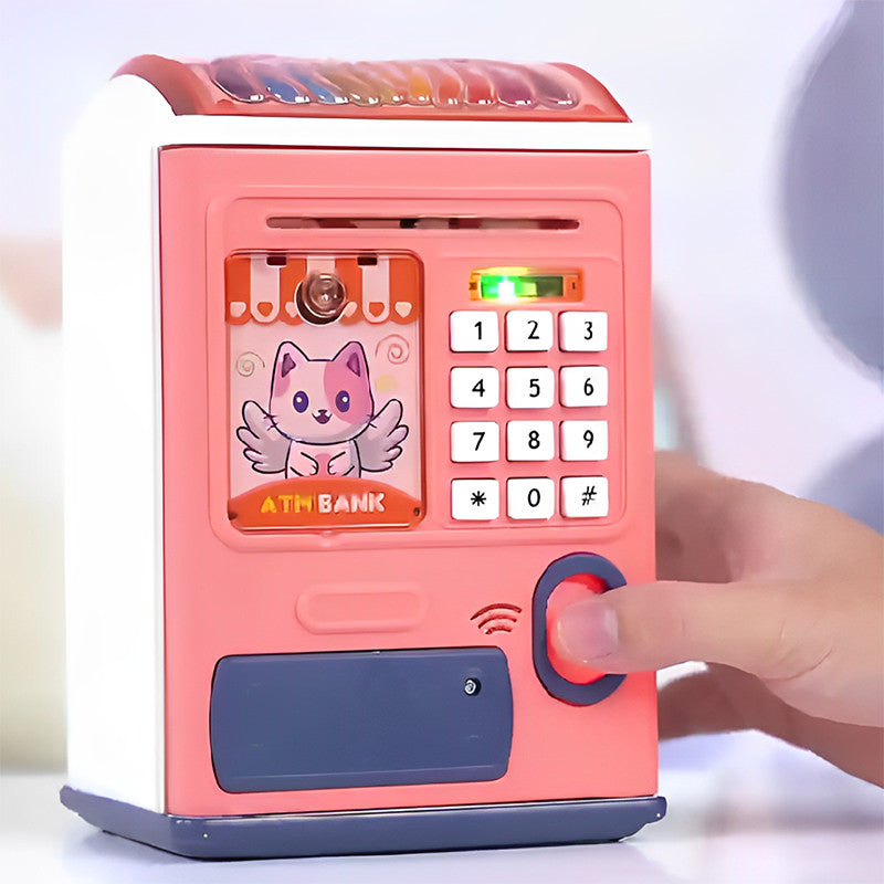 Electronic Bank Safe Box Money Boxes For Children Digital Coins Cash Saving Safe Deposit Mini ATM Machine Kids Boys Girls Toy