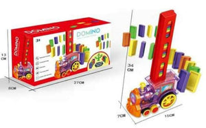 Automatic Domino Brick Laying Toy Train Domino Train Toy Set with 60 PCS Domino Blocks toy for kids Stacking Toys For Kids