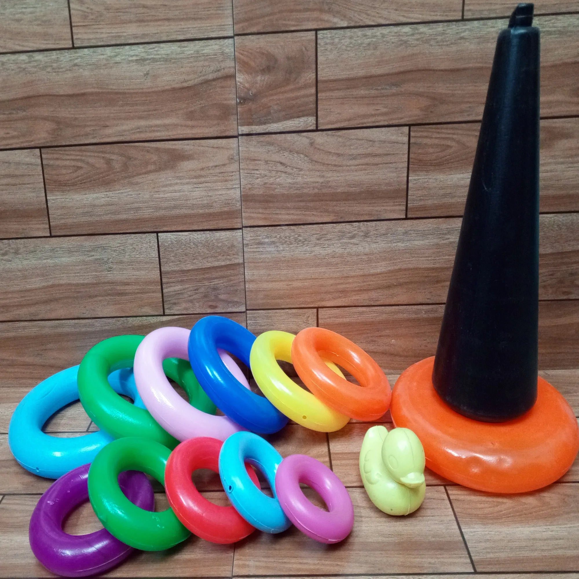 Rainbow Ring Tower Kids Ring Game Educational Toy