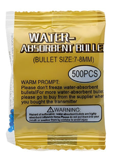 Pack of 500 Pcs In 1 Colorful Blue Water Beads Orbeez Water Expanding Gel Balls Hydrogen Balls Growing - Water Bombs - Water Bullets For Guns Orbits Gun 7-8 MM