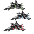 2.4GHZ RC Plane, Remote Control Airplane, RC Helicopter, 360° Flip Fighter Jet Toy, Toys for ages 8-13 with Colorful LED Navigation Lights Red