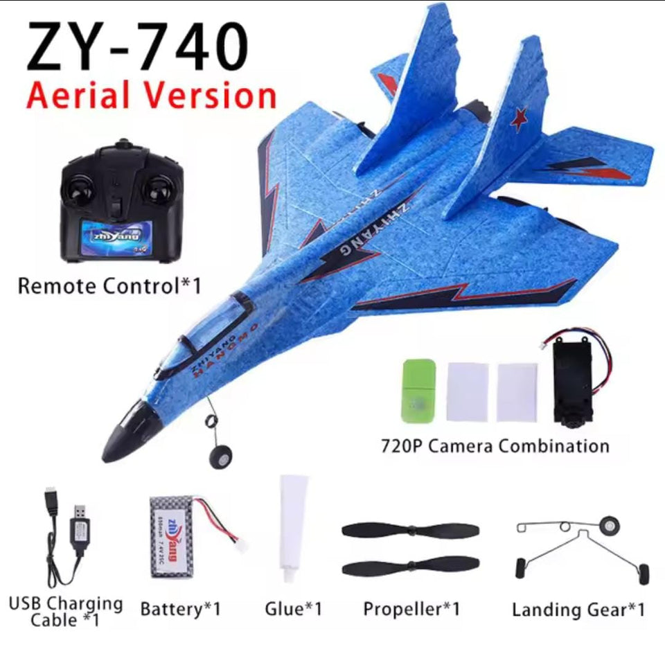 ZY-740 RC Plane 2.4G Remote Control EPP Foam RC Aircraft Fighter Toys For Kids Gifts