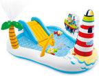 INTEX Fishing Fun Play Center Inflatable Kiddie Pool 218 x 188 x 99 cm