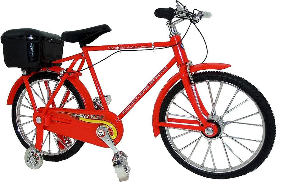 Casper Deal Plastic Exquisite Funny Battery Operated Musical Bicycle Toy for kids (Red)