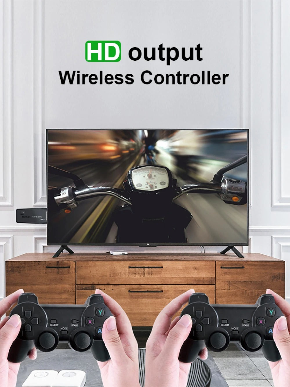 2.4 G Wireless Controller Gamepad with 64GB memory Free