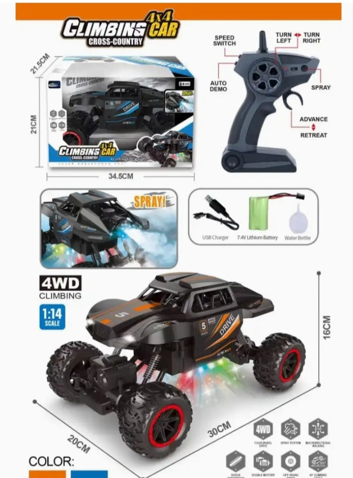 Remote Control Car - Stunt Racing Car - Remote Control Cars For Boys - Rc Car - Off Road Vehicle Remote Control Car