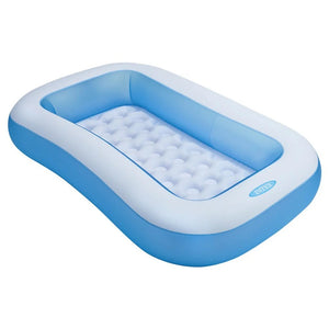 INTEX 65" x 39" x 11" Rectangular Inflatable Kiddie Pool Blue