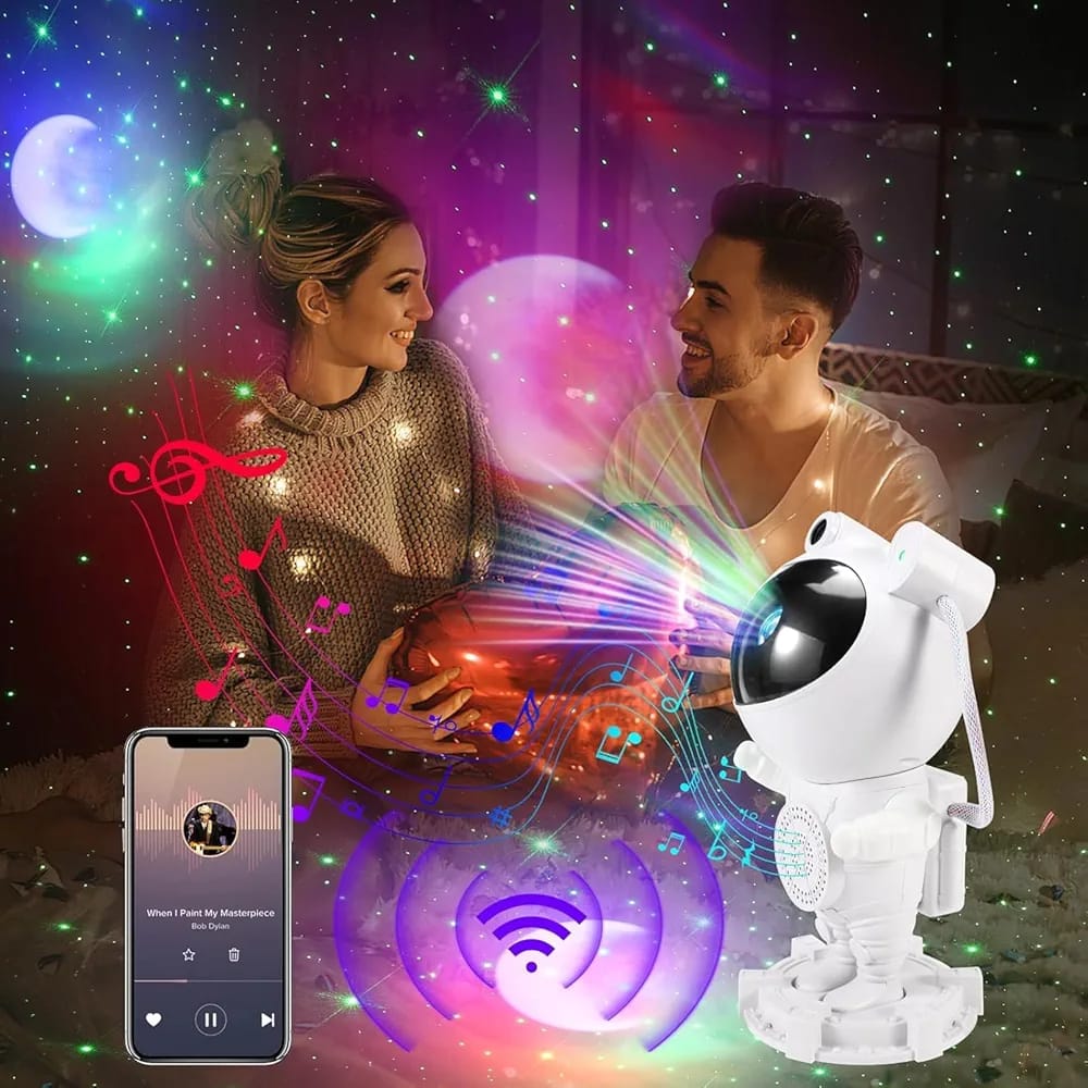Astronaut Projector Star Night Lamp Kids Galaxy Projector for Bedroom Ceiling Decorations Starry Sky LED Robot Spaceman home decoration Toys Boys Girls Birthday Christmas Gift Children Teens.