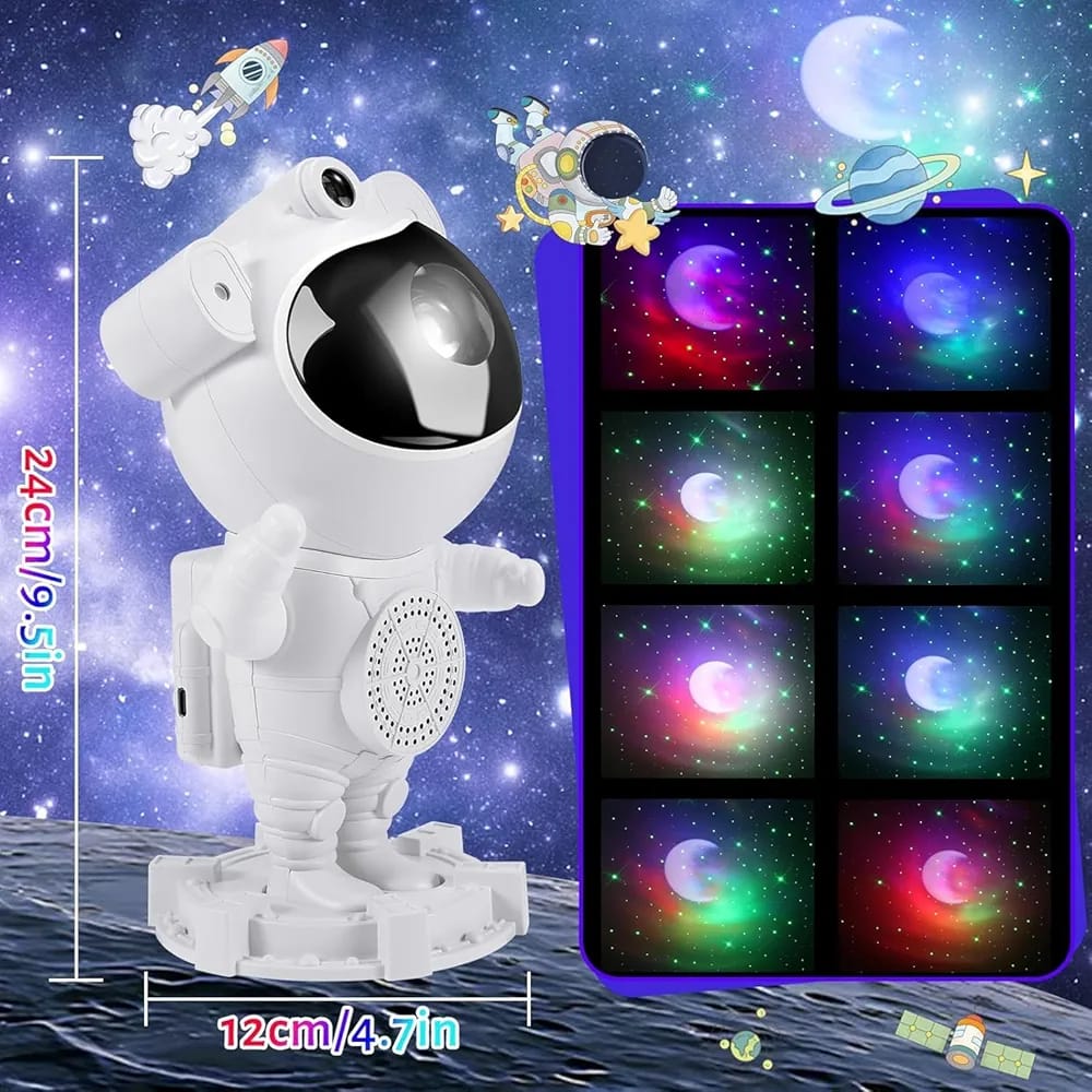 Astronaut Projector Star Night Lamp Kids Galaxy Projector for Bedroom Ceiling Decorations Starry Sky LED Robot Spaceman home decoration Toys Boys Girls Birthday Christmas Gift Children Teens.