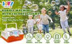 Bubble Machine Automatic Bubble Blower, 16000+ Bubbles Per Minute for Kids Toddlers, Bubble Machine with Dual Motors and LED Lights, Battery Operated Bubble Toys for Indoor Outdoor Birthday Parties