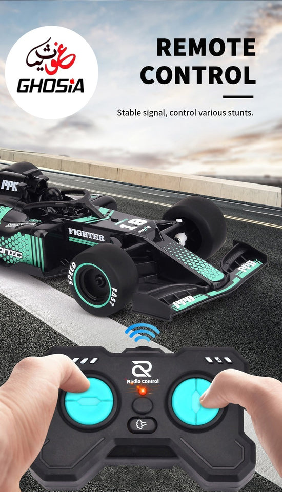 RC Spray Runner Car with Sounds Lights and Smoke-Remote Control Car for Kids