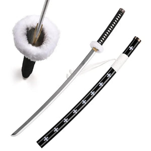 Kawaii Kart | One Piece Cosplay Sword Trafalgar D. Law Life Size Kikoku Replica Wooden Katana - 104 cm | Perfect for Anime Gift, Anime Cosplay, Anime Merchandise Collectibles