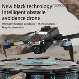 J6 Pro Brushless Motor Drone with RGB Lights & Triple Camera Foldable Drone