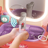 Kids Fun Dresser Desktop Vanity with Mirror, Sound, and Light