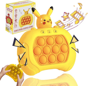 Cartoon Fast Pop Game it Handheld Games - Quick Push Bubble Light Up Sensory Fidget Toys for Kids - Christmas Birthday Gifts for 3-12 Year Old Girls Boys