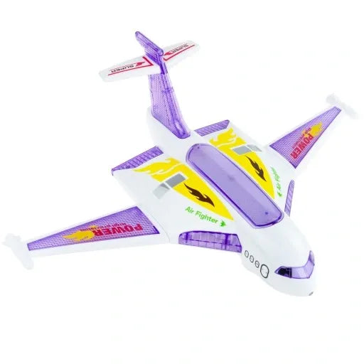 INTERACTIVE DRIVING PLANE, LIGHTING LED, PLAYING FOR CHILDREN WITH SOUND