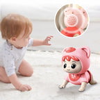 Crawling Baby Toy - Infant Tummy Time Toys 3 4 5 6 7 8 9 10 11 12 Babies Boy 3-6 6-12 Learning Crawl 9-12 12-18 Walking Toddler 36 Months Old Music Sensory Development 1st Birthday Gifts