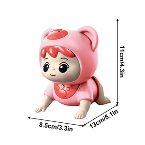 Crawling Baby Toy - Infant Tummy Time Toys 3 4 5 6 7 8 9 10 11 12 Babies Boy 3-6 6-12 Learning Crawl 9-12 12-18 Walking Toddler 36 Months Old Music Sensory Development 1st Birthday Gifts