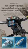J6 Pro Brushless Motor Drone with RGB Lights & Triple Camera Foldable Drone