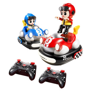 Electric Bumper car Remote Control Cars Toys Rechargeable RC Speed Bumper Cars Mini Remote Controlled Ejector Vehicles Birthday Toy Gifts for Toddler Children