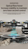J6 Pro Brushless Motor Drone with RGB Lights & Triple Camera Foldable Drone