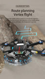 J6 Pro Brushless Motor Drone with RGB Lights & Triple Camera Foldable Drone
