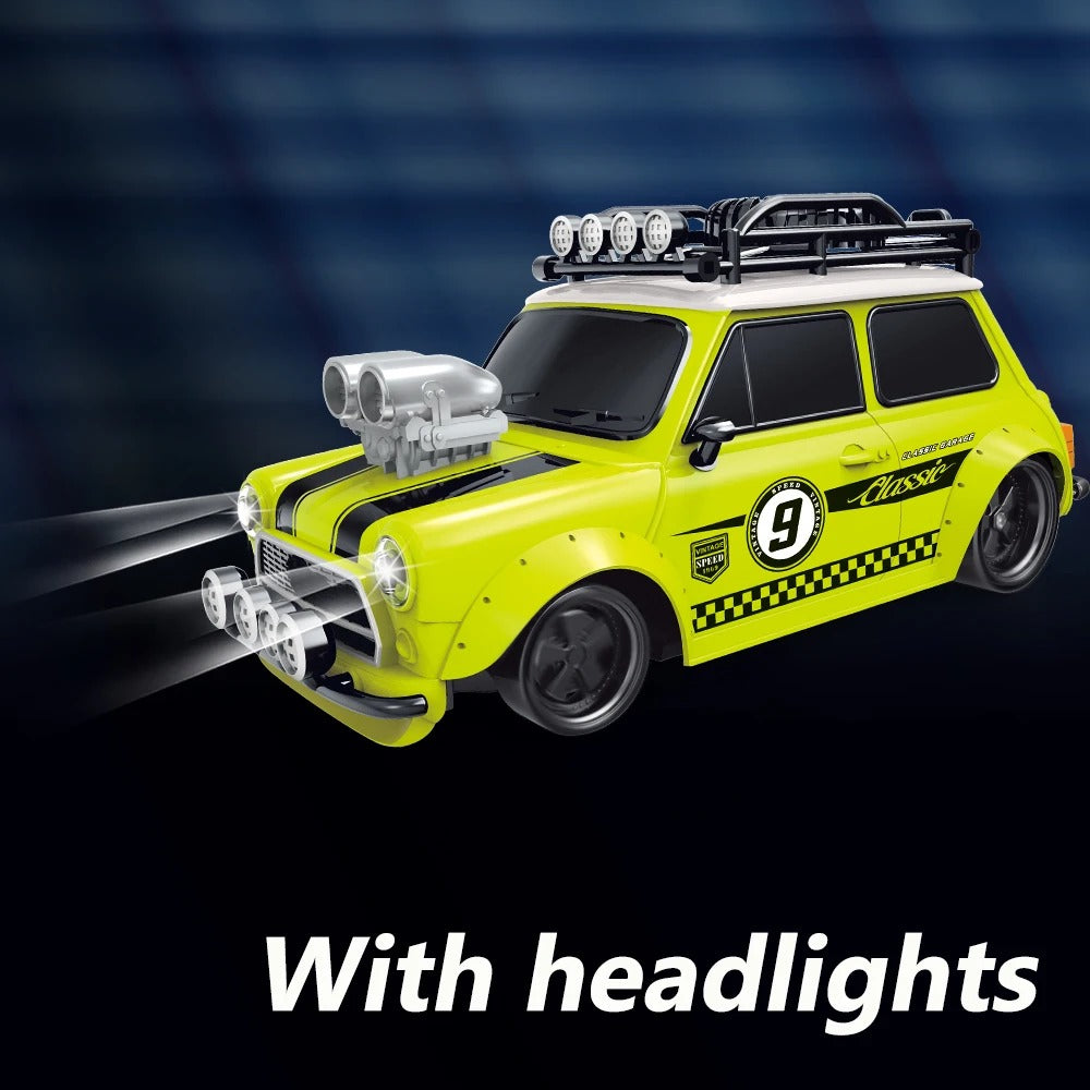 RADIO REMOTE CONTROL RC SPORTS RETRO CAR LIGHTS RACING KIDS FUN TOY XMAS GIFT