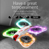 SKY 7 Dazzling Lighting Night Drone Toys 480p HD Dual-Camera Drone with Optical Flow One Click Stunt RC Toys Fly Hobby Gifts