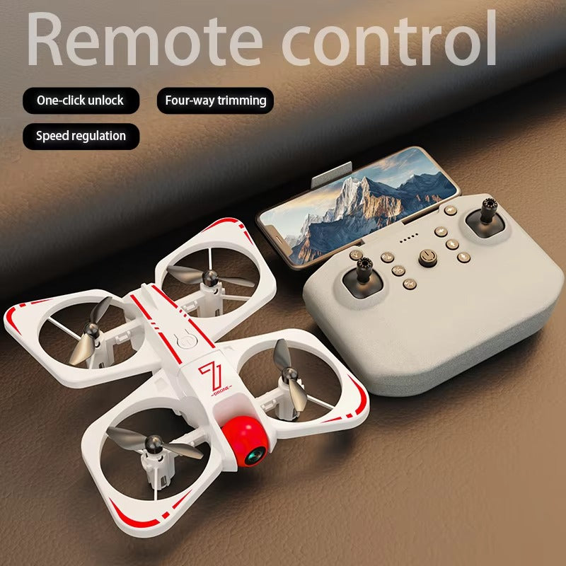 SKY 7 Dazzling Lighting Night Drone Toys 480p HD Dual-Camera Drone with Optical Flow One Click Stunt RC Toys Fly Hobby Gifts