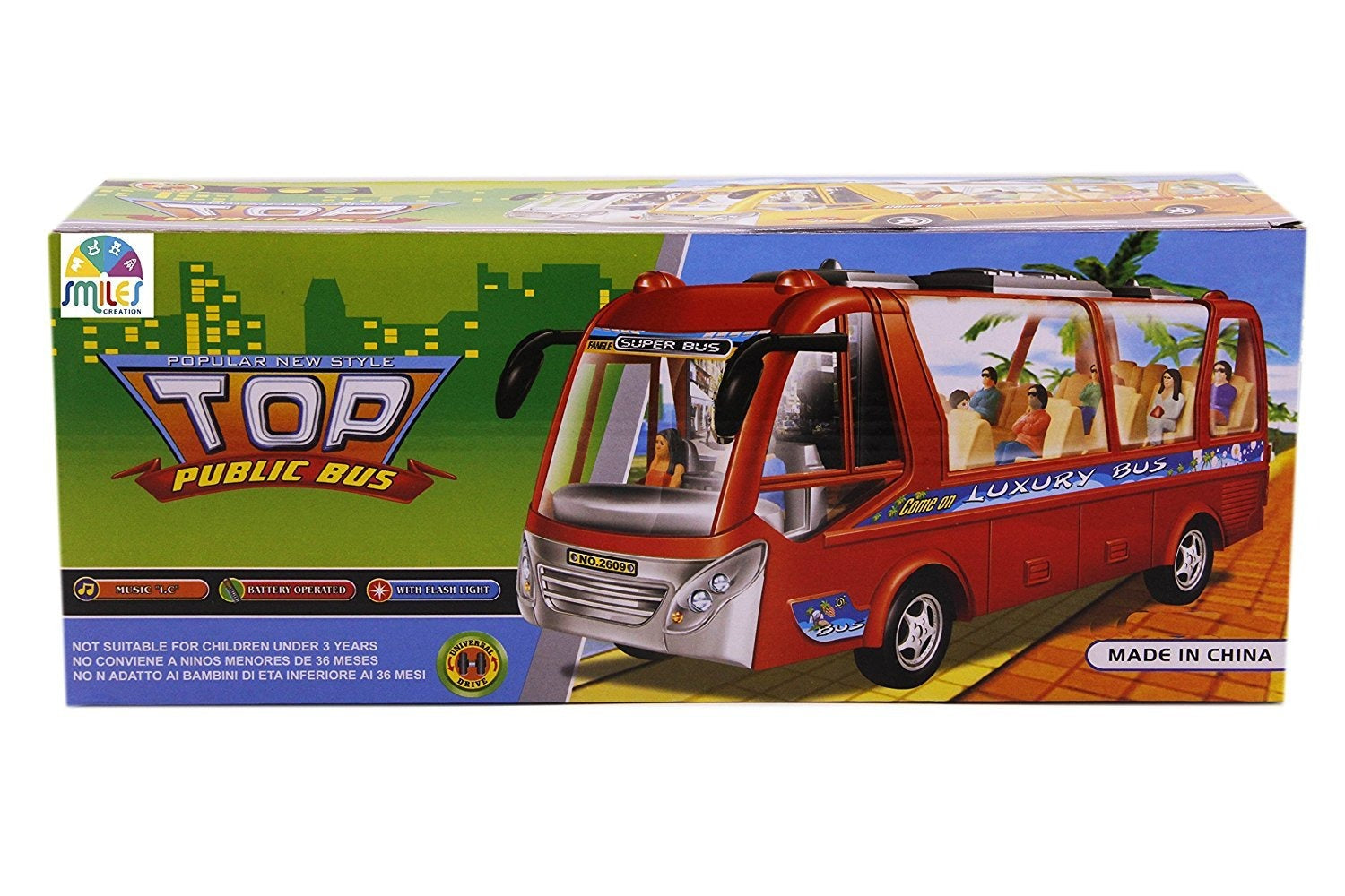 Top Public Luxury Bus Toys for Kids with Flashing Lights and Sounds