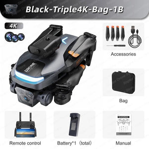 P23 Pro RC Drone Brushless Motor With Three Camera 4K Wide Angle Optical Flow Localization Obstacle Avoidance Quadcopter Gifts