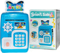 Children's money box | Piggy bank | Savings safe | Money box | Children's safe | Blue | Astronaut
