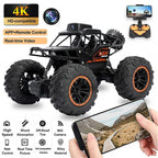 Remote Control Car With Camera WiFi HD FPV Camera, 2.4Ghz Off-Road Remote Control Rechargeable Monster Truck Toys for Boys