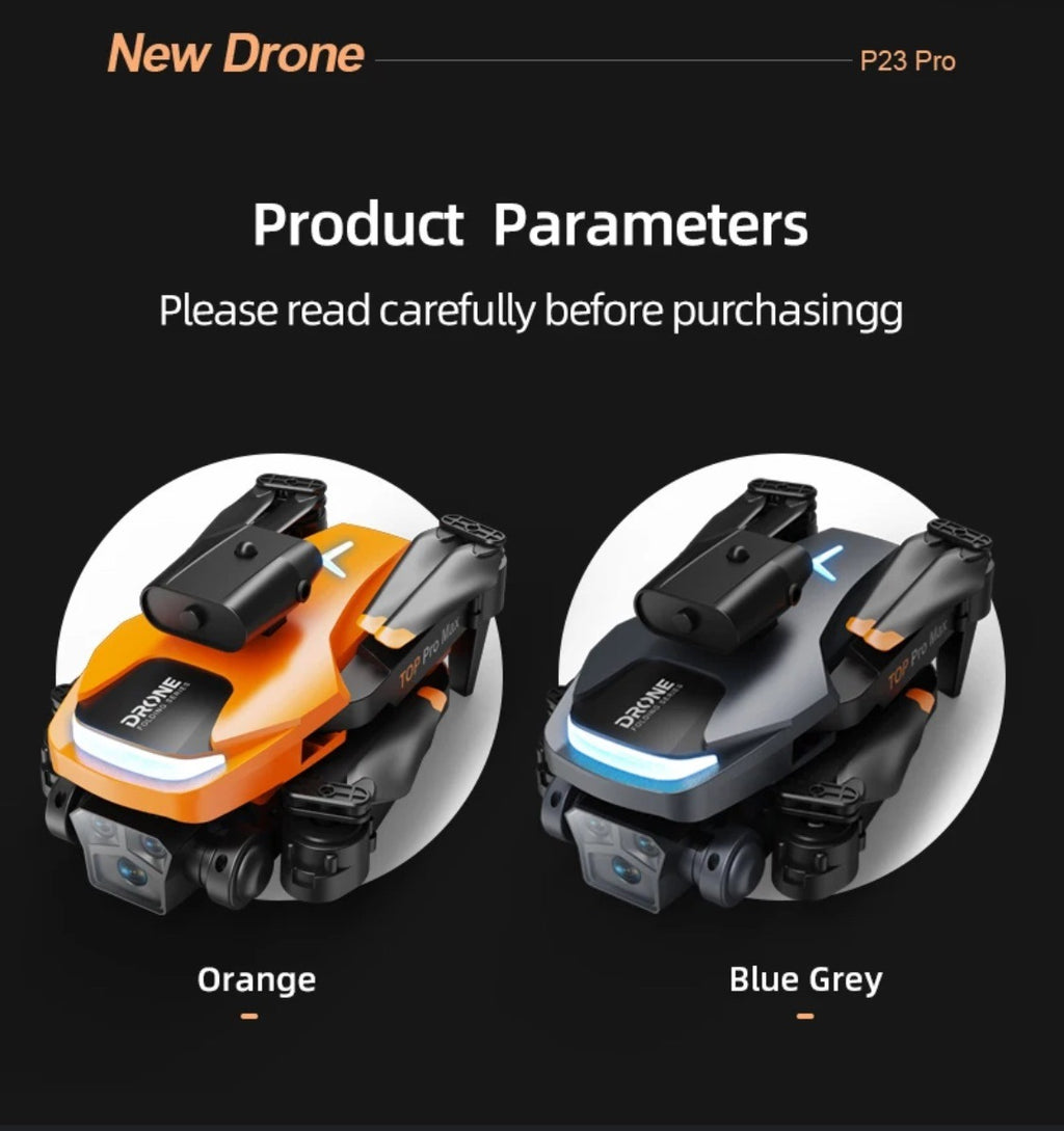 P23 Pro RC Drone Brushless Motor With Three Camera 4K Wide Angle Optical Flow Localization Obstacle Avoidance Quadcopter Gifts