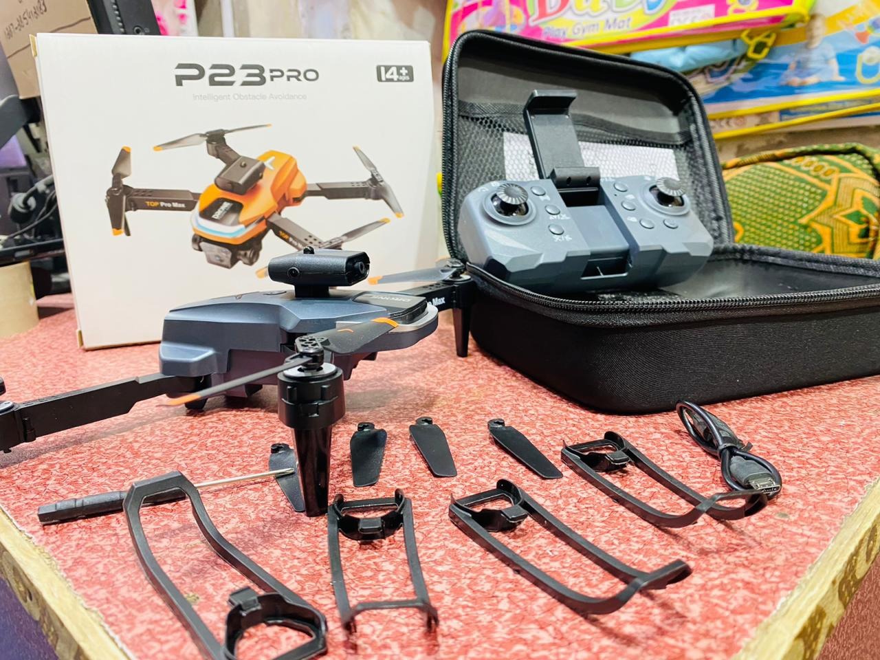 P23 Pro RC Drone Brushless Motor With Three Camera 4K Wide Angle Optical Flow Localization Obstacle Avoidance Quadcopter Gifts