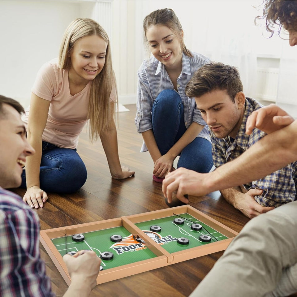 Funny Desktop Board Game - Wooden Battle Desktop Football Match